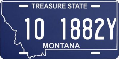 MT license plate 101882Y