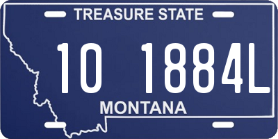 MT license plate 101884L