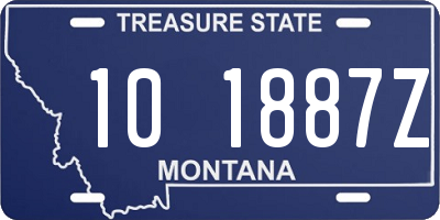 MT license plate 101887Z