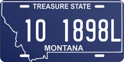 MT license plate 101898L