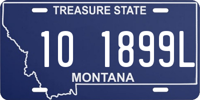 MT license plate 101899L