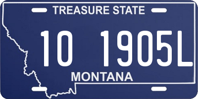 MT license plate 101905L