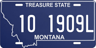 MT license plate 101909L