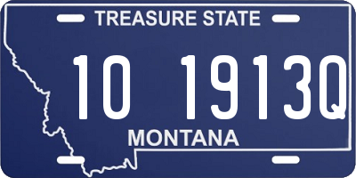 MT license plate 101913Q