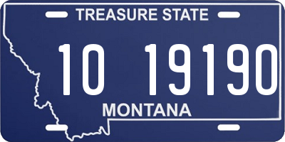MT license plate 101919O