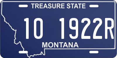 MT license plate 101922R