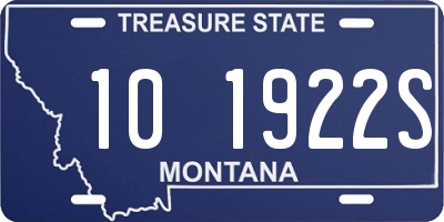 MT license plate 101922S