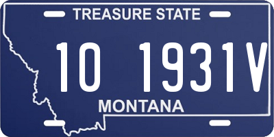 MT license plate 101931V