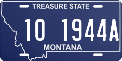 MT license plate 101944A