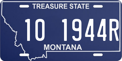 MT license plate 101944R