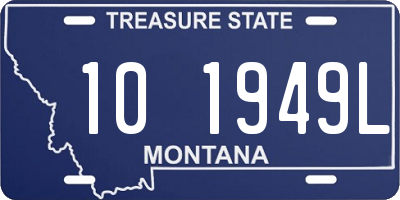 MT license plate 101949L