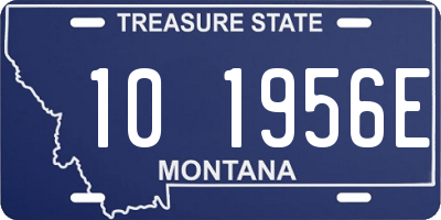 MT license plate 101956E