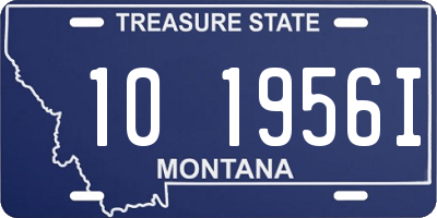 MT license plate 101956I