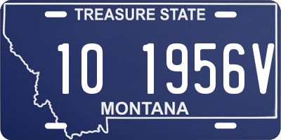 MT license plate 101956V