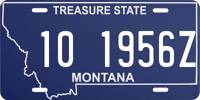 MT license plate 101956Z