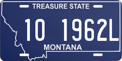 MT license plate 101962L