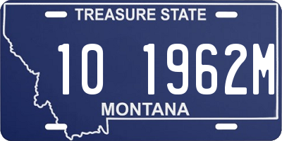 MT license plate 101962M