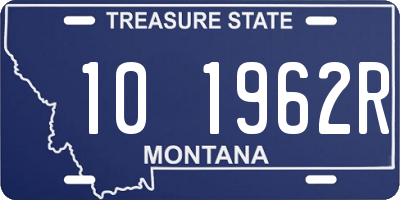 MT license plate 101962R