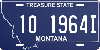 MT license plate 101964I