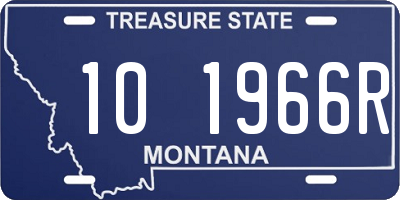 MT license plate 101966R