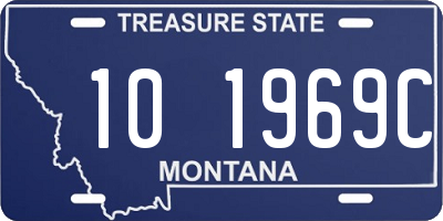 MT license plate 101969C