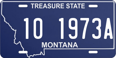 MT license plate 101973A