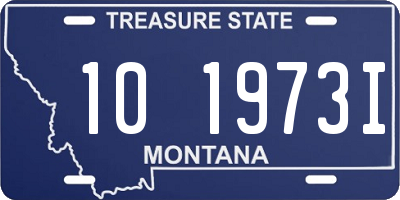 MT license plate 101973I