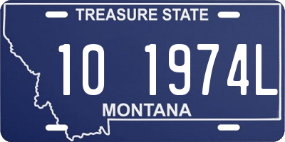 MT license plate 101974L