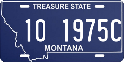 MT license plate 101975C