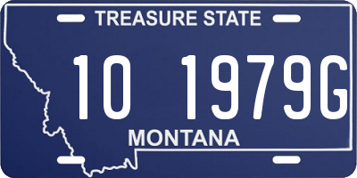MT license plate 101979G