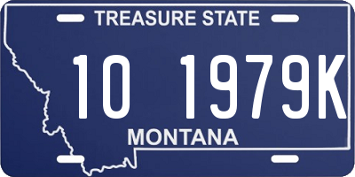 MT license plate 101979K