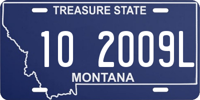 MT license plate 102009L