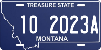 MT license plate 102023A