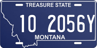 MT license plate 102056Y