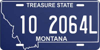 MT license plate 102064L