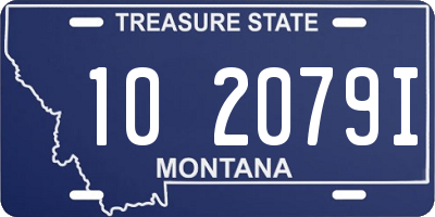 MT license plate 102079I