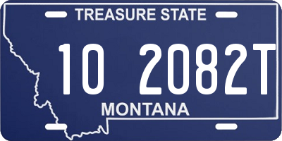 MT license plate 102082T