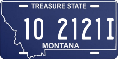 MT license plate 102121I