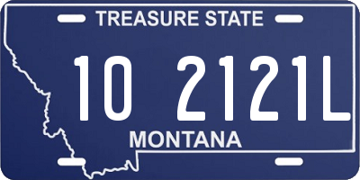 MT license plate 102121L