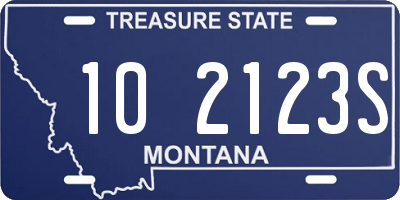 MT license plate 102123S