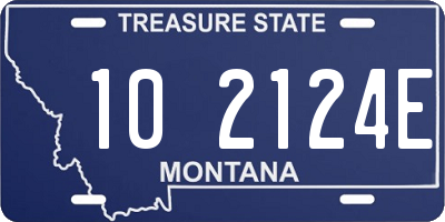 MT license plate 102124E