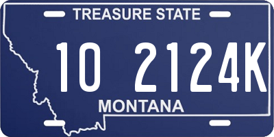 MT license plate 102124K