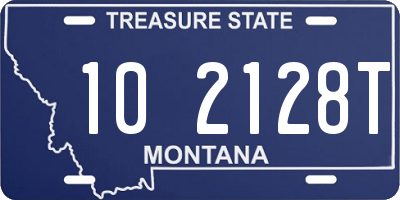 MT license plate 102128T