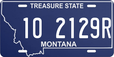 MT license plate 102129R