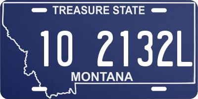 MT license plate 102132L