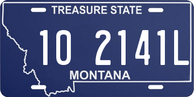 MT license plate 102141L