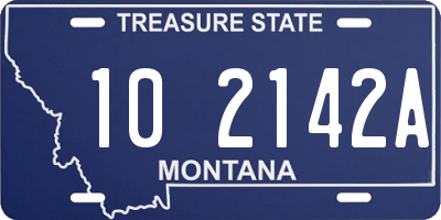 MT license plate 102142A