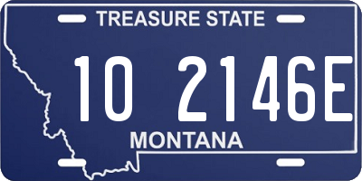 MT license plate 102146E