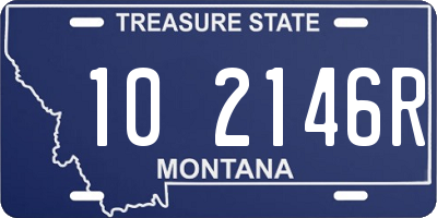 MT license plate 102146R