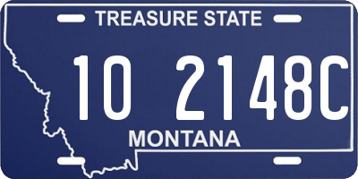 MT license plate 102148C